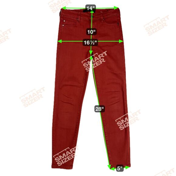 Liverpool Los Angeles The High Rise Ankle Jeans Cherry Wood (Rust) Size 4/27 - Picture 7 of 15